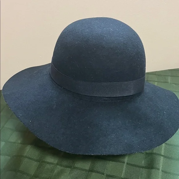 Cotton On Wide-Brim Felt Hat - Black - Picture 6 of 9
